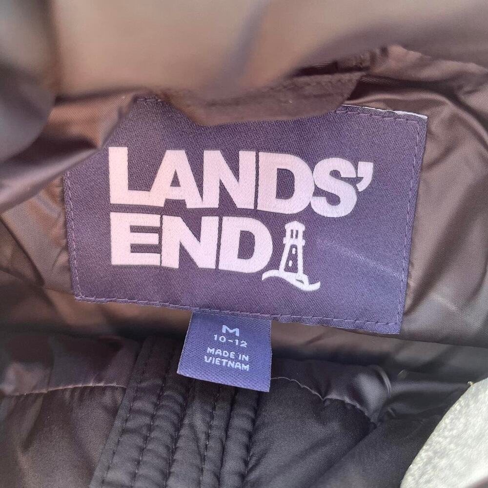 Black Lands’ End Down Vest Preppy Classic Cozy Gorpcore Women's Size Medium NWT - Picture 4 of 8